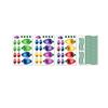 Christmas Light Bulb Sticker, Self-Adhesive Holiday Party Decor for Wall Refrigerator Car and Home