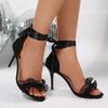 Fashion 2025 New Lace-up Women's Sandals Fashion Open Toe Summer Dress Best Seller Sexy Elegant High Quality Heeled Sandals Zapatos