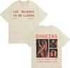 Rapper Shakira Trendy Double Sided Print Tees Fashion Crewneck T-shirt Hipster Unisex Gothic Casual Y2K Cozy Short Sleeve Tshrit