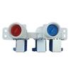 Washing Machine Water Inlet Valves 2 Input 3 Output Design Water Valves for 334903220309 Washers Part Easy To Install