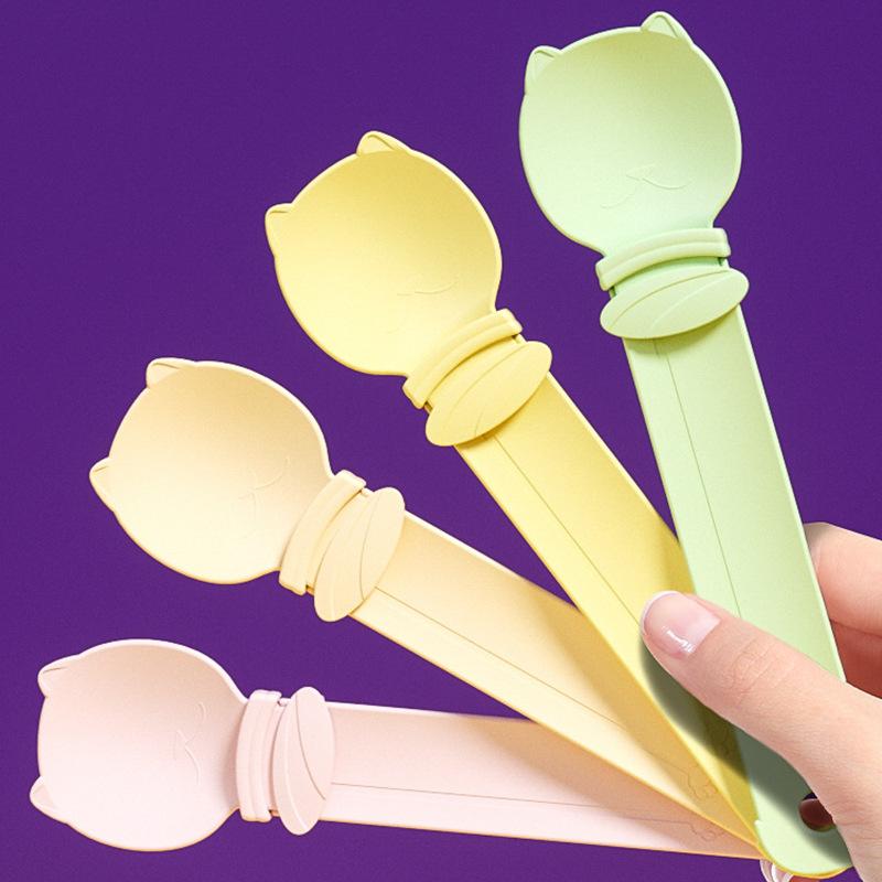 Liquid Snack Feeding Spoon for Pet Cats