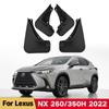 Car Fender  Mud Flaps For Lexus NX NX260 NX350h 2022 2023 Splash Guards MudFlaps Front Rear Mudguards Auto