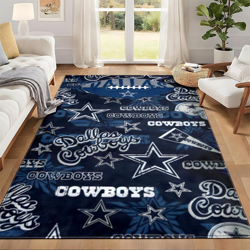 Dallas Cowboys Carpet Door Mat for Living Room or Bedroom Protective Mat Under Chair Office Decoration Christmas Gift Birthday Present