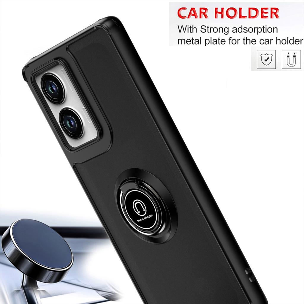 Armor Matte Case For Motorola Moto Edge 5G  Cover Ring Magnetic Holder Stand Shockproof Shell Fundas