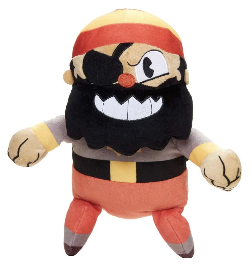 

Captain Brinybeard Plush Official Cuphead Approximately 21cm Long Toy, Merchandise,