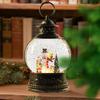 Christmas Snow Globe With Music USB And Battery Powered Seasonal Decoration Snow Globe Musical Box For Family Indoor Holiday