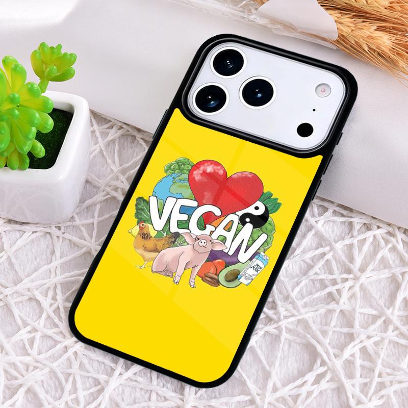 Vegan Friends Not Food Shockproof Phone Case for iPhone 17 Air 16e 15 11 12 14 13 Pro Max Cover Coque