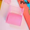 1pc Sticky Notes, School Supplies, Bookmark Accessories, With Tape Holder, Assorted Colors (Pink/Green). Color Sticky  notes
