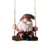 Christmas Gnome Garden Yard Swing Hanging Decoration Outdoor Resin Ornament