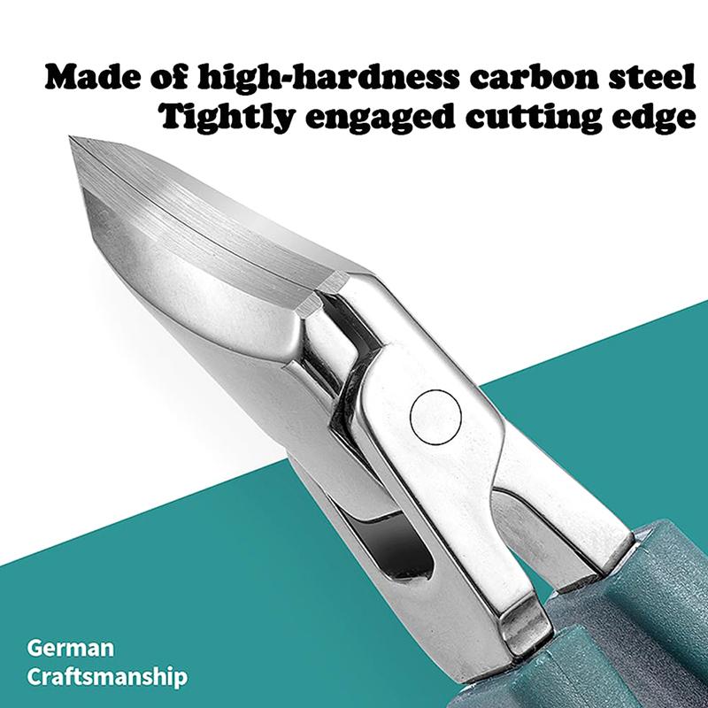 Slanted Nail Clipper Oblique Blade Ingrown Toenail Clipper Anti-Splash Wide Jaw Opening Hard Nails Curved Blade Manicure Tools