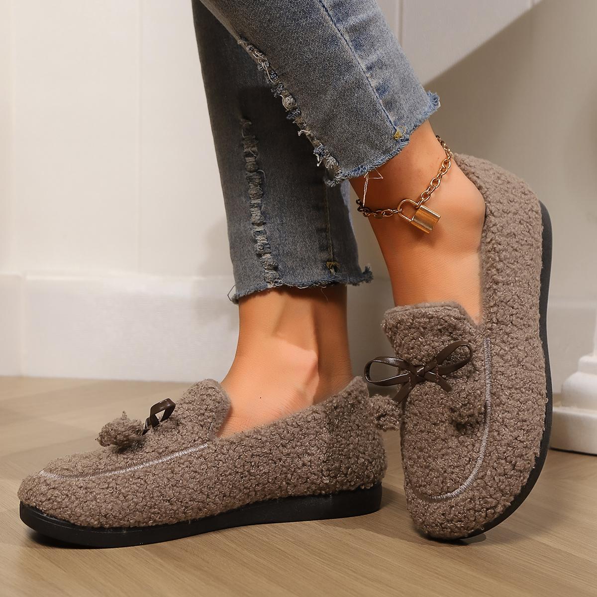 Модные женские ботинки большого размера на плоской подошве — фото 4