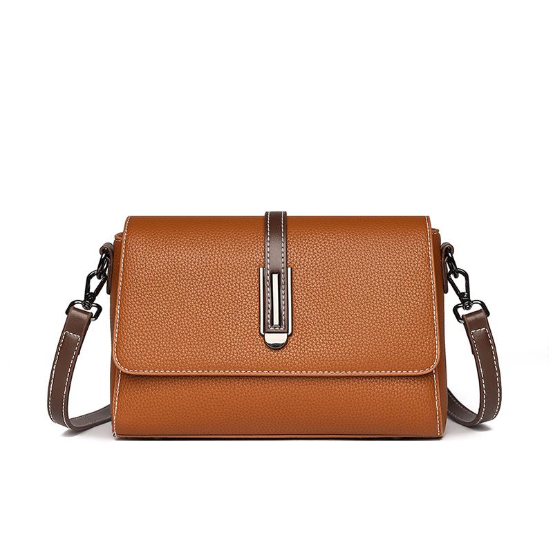 Malá crossbody kabelka vak Hlavní 100% pravá kůže Dámská taška přes rameno Jednobarevná Clutch Dámské tašky pro rok 2023