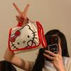 Sanrio Hello Kitty Cosmetic Bag Cartoon Cute Large Capacity Folding Storage Travel Bag Kawaii Portable Handheld Bag