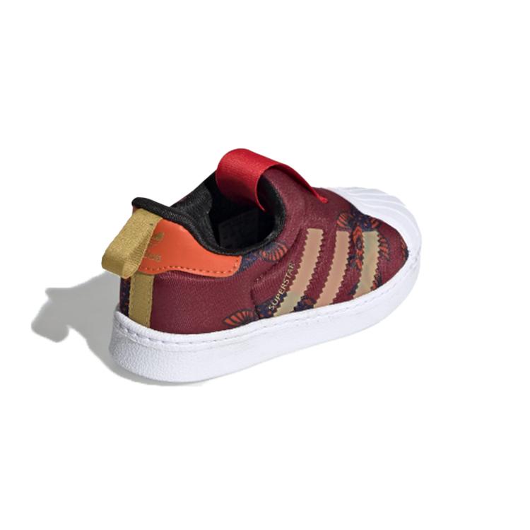 Adidas Originals Breathable Low top Toddler Shoes Red Gold Infant And Toddler FV7772