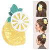 Fruit Theme Hair Claw Clip For Women Girls PVC Barrettes Lightweight Hairpins Summer Accessories School Party Essential