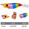 10CMLuminous Wood Shrimp9GSet of Big Eye Shrimp Lure Bait Squid Hook High Simulation Bait Night Fishing Bass Special for Bluefis
