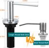 304 Stainless Steel Soap Dispenser with 1.2m Extension Tube & 500ml Container