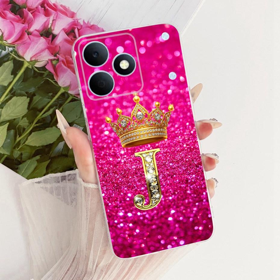 2026 Fashion Letter Phone Case For Realme Note 80 RMX5388 Clear TPU Back Cover For Realme Note80 4G Soft Silicone Cases