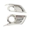 2PCS Front Fog Light Frame Sticker Exterior Decoration Replacement for Hilux Vigo Champ 2012