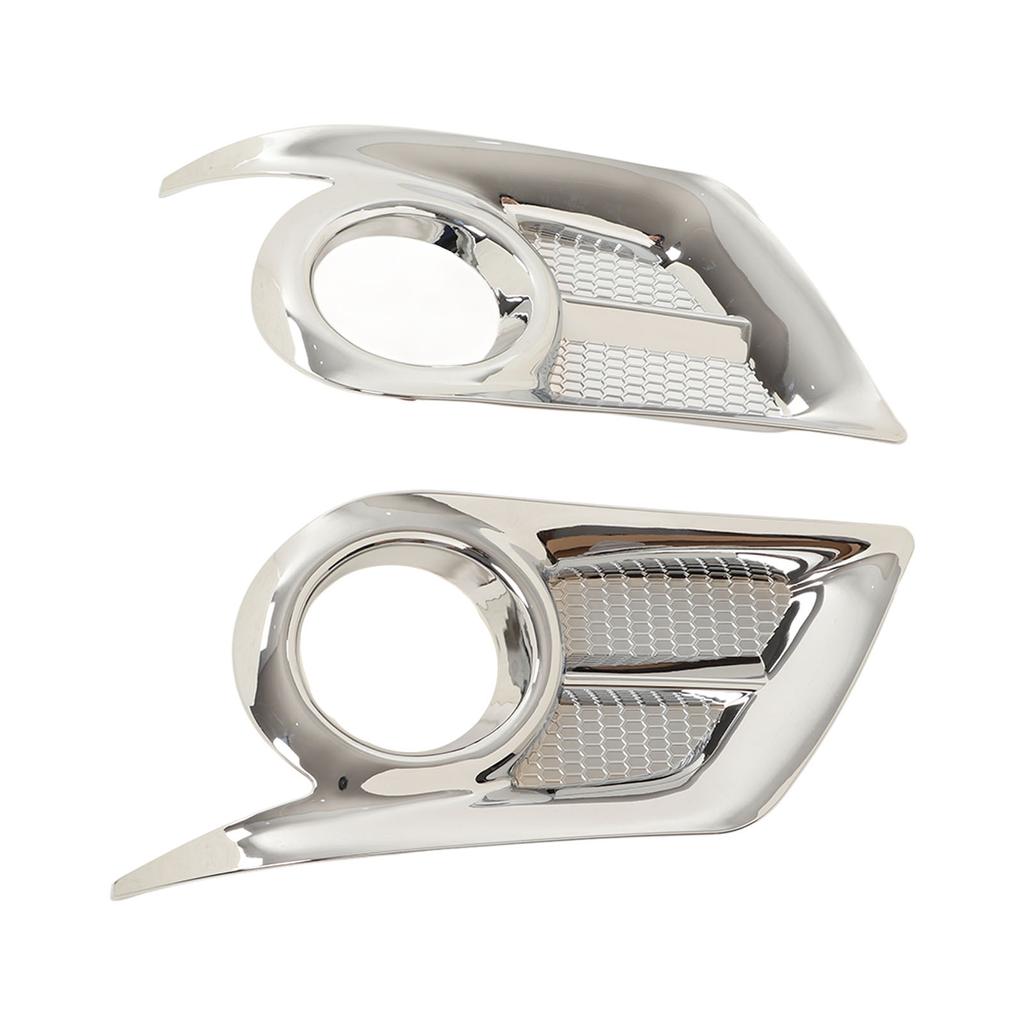 2PCS Front Fog Light Frame Sticker Exterior Decoration Replacement for Hilux Vigo Champ 2012