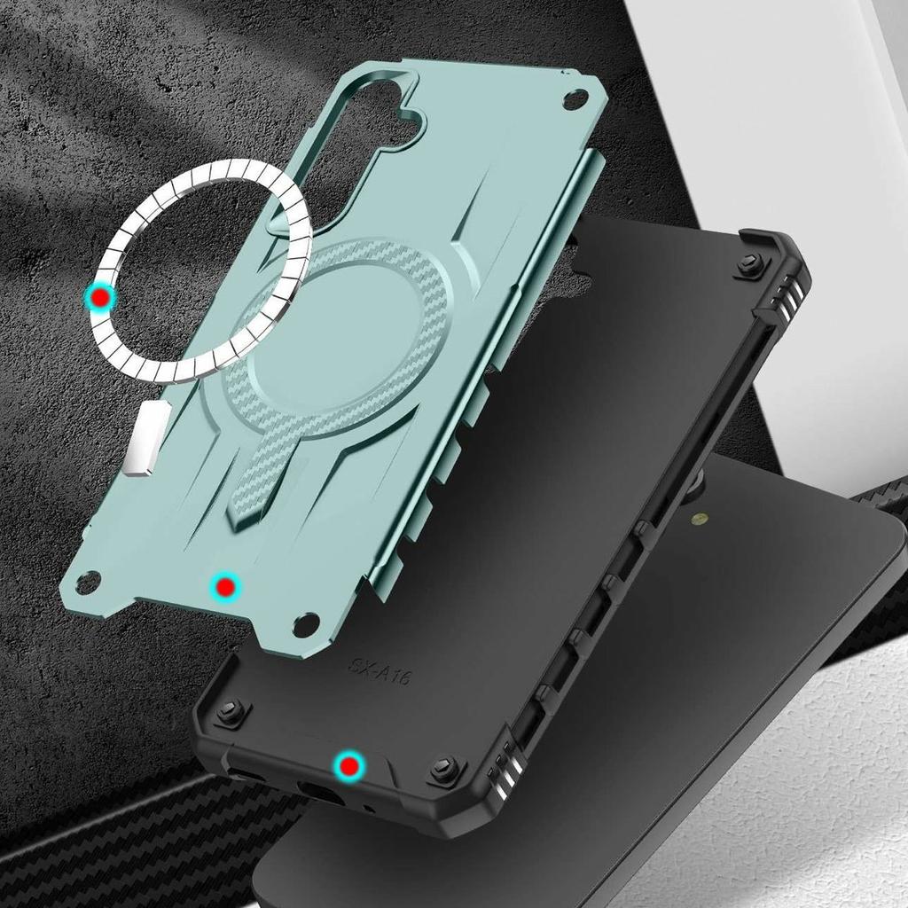 For Samsung Galaxy A15 5G/4G Case Compatible with MagSafe Four Corner Airbags PC+TPU Phone Cover