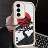 Phone Case for Samsung Galaxy A17 A16 A15 A14 A13 Japanese Minimalist Pine Tree A56 A36 A26 A55 A35 A25 A54 A34 A24 A53 A33 A23