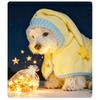 Toalla para Perro de Coral Suave Transpirable Absorbente Bata de Baño para Mascotas Bata para Cachorro Secado Rápido Ropa para Perros para Razas Pequeñas