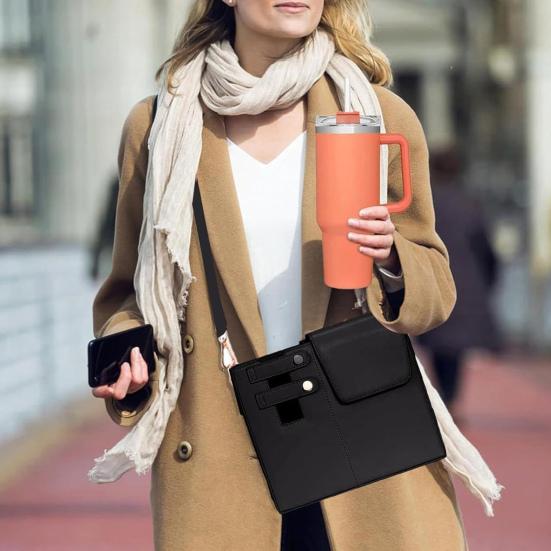 

Сумка для хранения бутылки с водой с регулируемым плечевым ремнем, утепленная подкладка, водонепроницаемая, универсальная