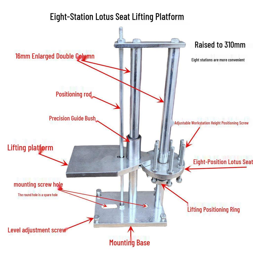 Octagonal Gemstone Grinder Lifting Table Platform