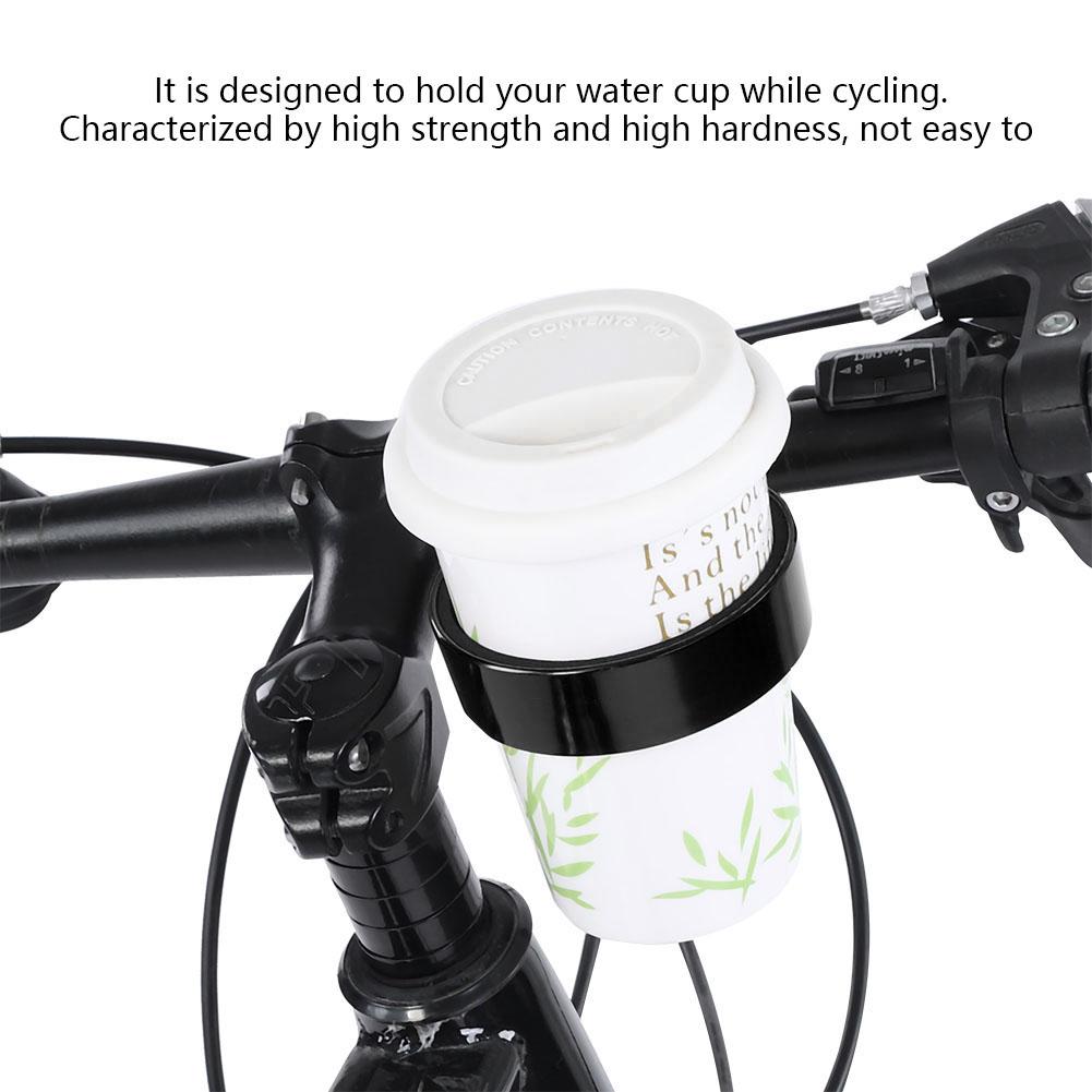 Aluminum Alloy Water Bottle Holder Tea Coffee Cup Cage Cycling Accessory Black