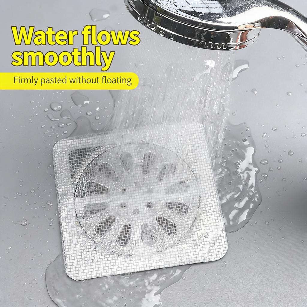 10/50Pcs Drain Protector Stickers NonWoven Drain Filter Hair Catcher For Shower And Kitchen Sink Hair Clogging Prevent