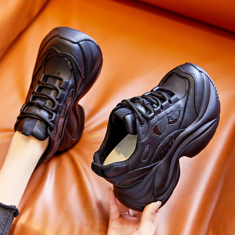 Inner Height Increase New Breathable Dad Shoes Platform Mesh Small Sports and Leisure Shoes