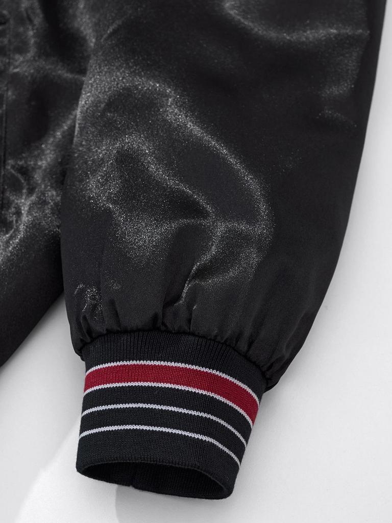 Huaxia Junpin Men's Chinese Embroidery Dragon Baseball Jacket A091