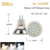 MR11 GU4.0 LED Spotlight Bulbs AC/DC 12V 24V 5733/2835 SMD 2W 3W 4W Warm/Cold/Neutral White Lamp Replace Halogen Light 9-18 LEDs