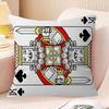 Poker Pattern Game Maple Design Cushion Cover Happy Autumn Harvest decor Holiday Decorati Pillow Cover