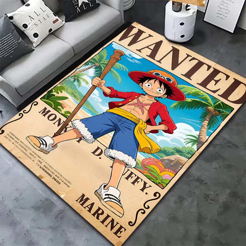 One Piece Monkey D Luffy Carpet Rug For Living Room Bedroom Home Sofa Decoration Kids Play Nonslip Floor Mat