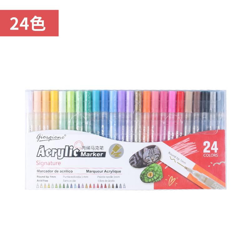 Acrylic Marker Set Suitable for Making DIY Crafts for Wood Canvas Stone Glass Ceramics and Rock Painting