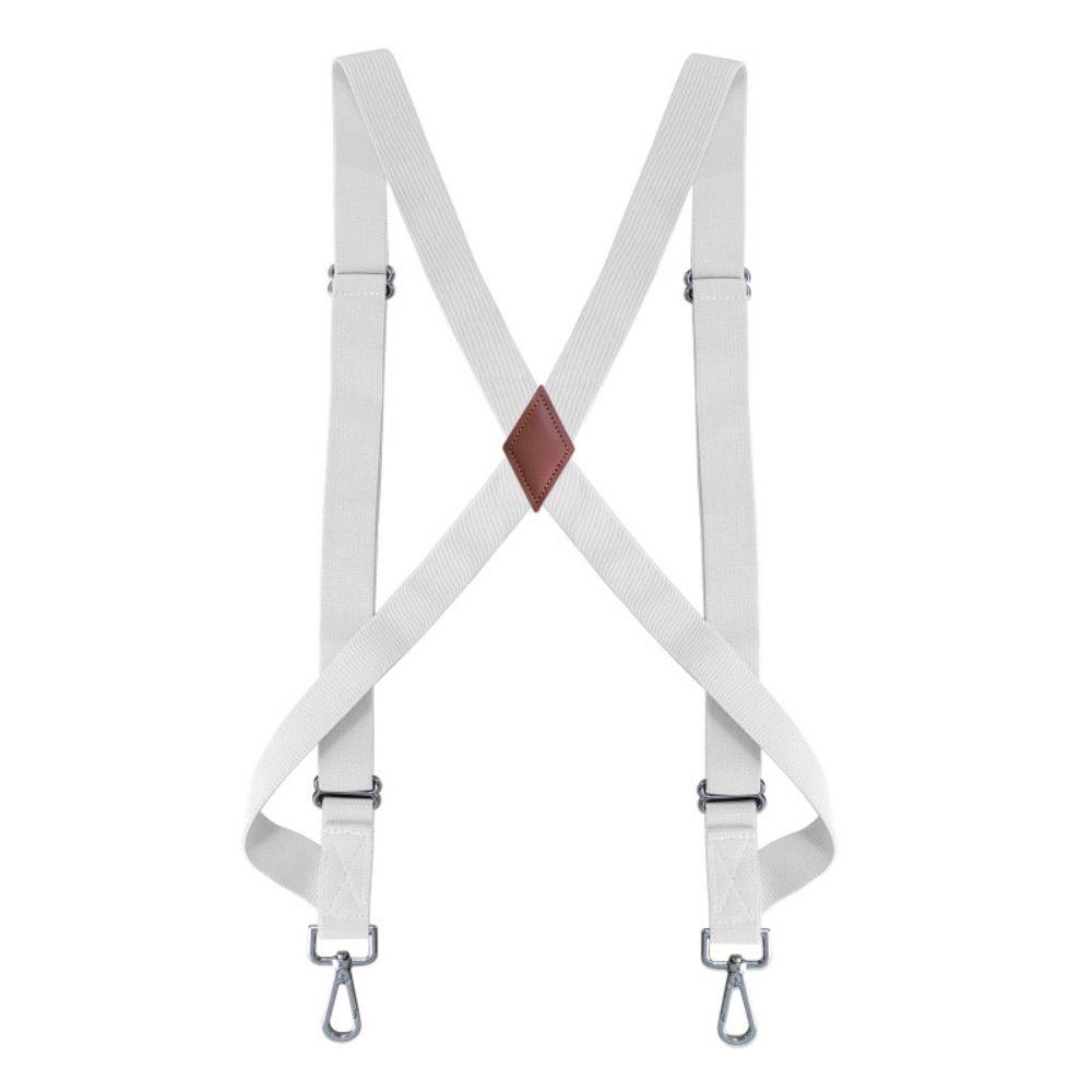 Metal Clip Suspenders for Men Retro Suspender Clip Casual Leather Suspenders Business