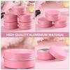 PACKOVE 20 Pieces Cream Lotion Containers Aluminum 50ml Empty Cosmetic Perfect Trips Simple Design Convenient Storing Eyeshadow Lip Balm