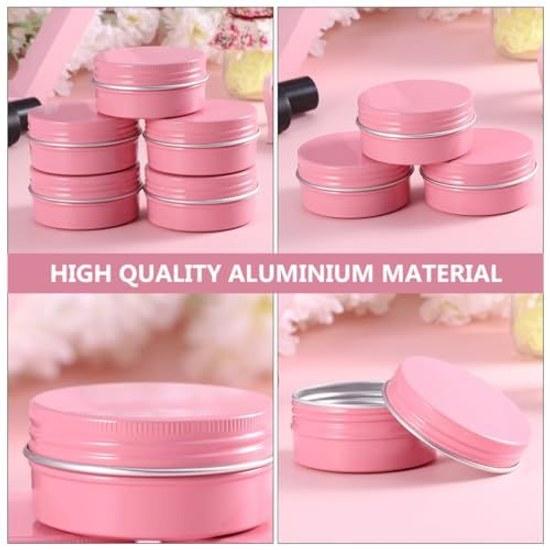 PACKOVE 20 Pieces Cream Lotion Containers Aluminum 50ml Empty Cosmetic Perfect Trips Simple Design Convenient Storing Eyeshadow Lip Balm