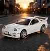 Jianyuan 1:28 PS RX7 Diecast Legierung Automodell Rückzieher Sound und Licht Japanisch Retro Schreibtischornament Sammlerspielzeug