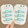 2/8Pcs Y2K Simulation Teeth Hair Clips for Women BB Bangs Side Barrettes Spicy Girls Harajuku Hairpins Green Hair Accessories
