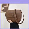 Elegant Vintage Saddle Bag For Spring Fashion Stylish Pu Shoulder Crossbody Bag