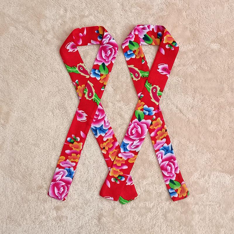 Nordöstliches ethnisches florales Bandana: Frühling-Herbst Hip Hop Quadratisches Halstuch