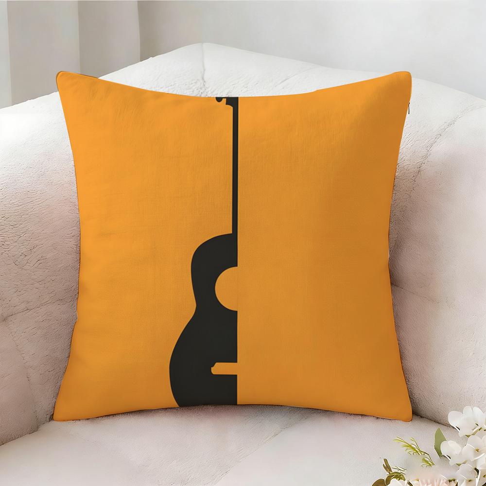 Abstract Quirky Musical Note Pillow Case Pillowcase, Double-Sided Printed, Sofa Cushion, Bedroom Headboard Pillow