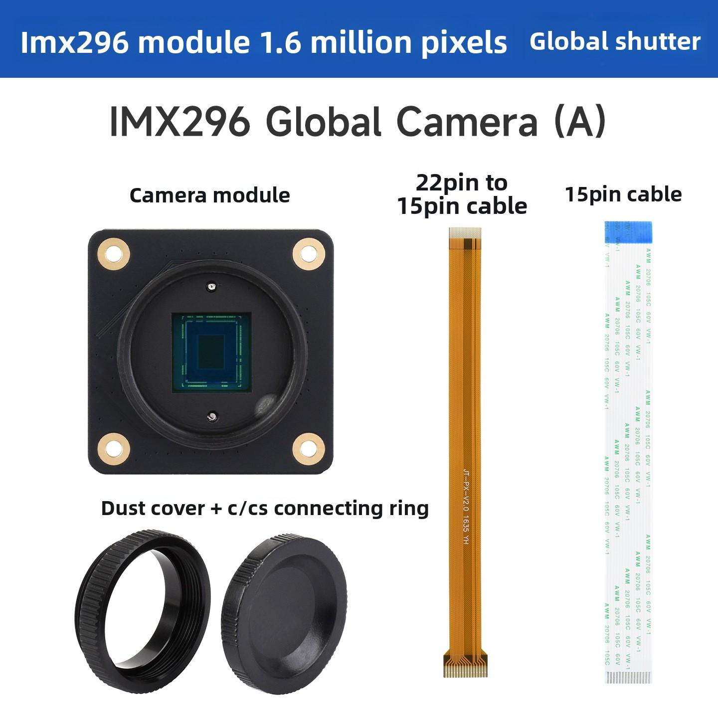 Raspberry Pi Compatible 1600000-Pixel Camera Module IMX296 Global Shutter Sensor