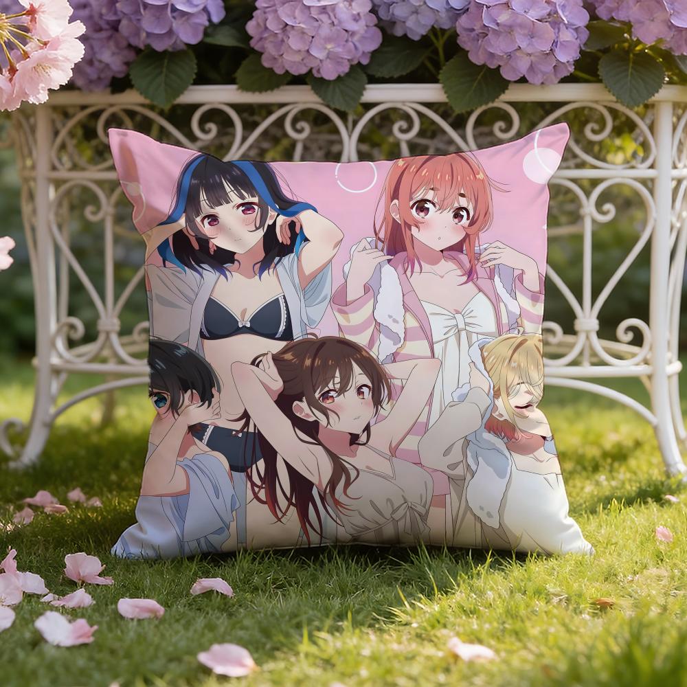 O-Okarishimasu Anime Cushion Cover Home & Car Dual-Scene Pillow Cover: Reversible for Premium Comfort