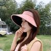 Empty Top Casual Versatile Sunscreen Hat Women'S Summer Uv Protection Big Brim Sun Hat Outdoor Sun Hat