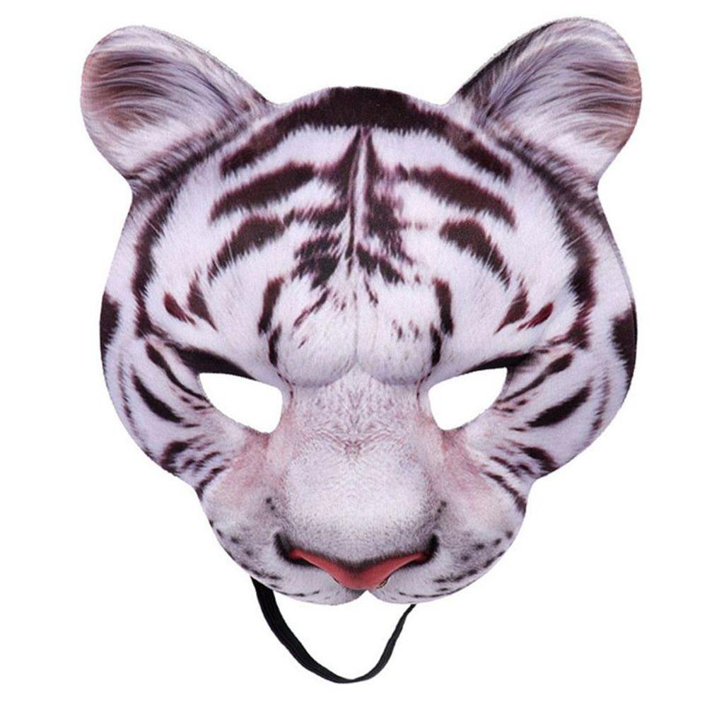 

Party Costume Party Mardi Gras Tiger Mask Cosplay Props Masquerade Mask Halloween Decoration white-tiger