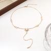 Y-shaped Necklace fashion women's long tassel sunflower necklace jewelry gift